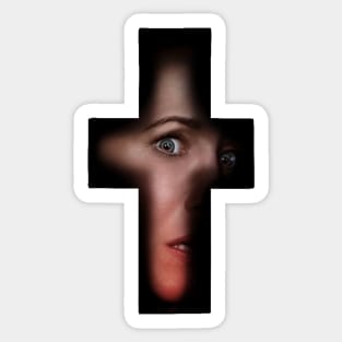 the conjuring cross Sticker